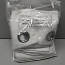 Yakamok 100% Blackout Curtains Thermal Insulated Curtain Panels with Black Liner for Bedroom, Heat Blocking Drapes for Living Room(52Wx96L, Cream, 2 Panels)