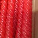 10 Inch Red Spiral Taper Candles Set of 12 Pack Unscented Dripless Candlesticks for Christmas,Dinner,Party,Brithday,Wedding and Home Decoration