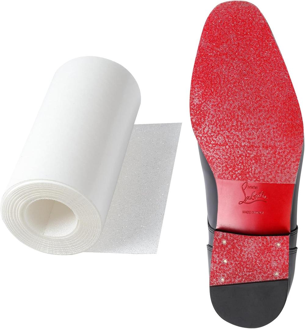 39 in Clear Sole Protector for High Heel Shoes, Anti-Slip Shoe Sole Guard, Transparent Louboutin Sole Protector for Red Bottom Heels & Sneakers(5 in *39 in)