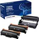 TN830XL Toner Cartridge and DR830 Drum Unit Replacement for Brother TN830XL DR-830 TN830 Work with HL-L2405W HL-L2400D HL-L2460DW HL-L2465DW HL-L2480DW DCP-L2640DW MFC-L2820DWXL Printer