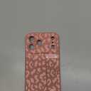 OOK Compatible with iPhone 17 Pro Max Leopard Case with Wrist Strap, Pink Leopard Cheetah TPU Shockproof Protection Slim Cover with Camera Protection for Women Girls, for 6.9inch