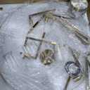 Moooni 33.5" Modern Round Luxury 8-Light Drum Chandelier, Large Gold Water Ripple Glass Chandelier for Living Room, Dining Room, Bedroom, Hotel Foyer