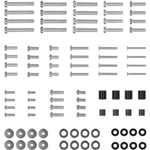 Universal TV Mounting Hardware Kit - These kits are designed to bundle various standardized metric screws, spacers, and washers necessary to attach a flat-screen or curved television to a wall mount bracket or stand