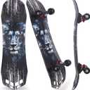 27"x 8" Complete Skateboard for Beginners Youth Teens Kids Boys or Girls with Plastic Deck ABEC 7 Bearings