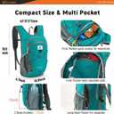 SKYSPER 15L Foldable Hiking Backpack Lightweight Packable Travel Daypack with Chest Strap Small Folding Pack for Walking