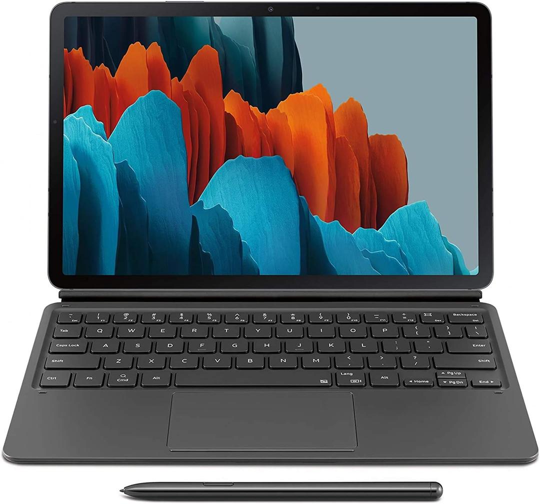 Samsung Galaxy Tab (S7/S7 5G) Book Cover Keyboard, EF-DT870UBEGUJ, Black