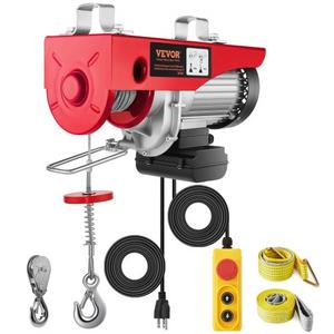 VEVOR Electric Hoist 1760lbs with 14ft Wired Remote Control, Electric Hoist 110 Volt with 40ft Single Cable Lifting Height & High-quality Motor, for Garage Warehouse Factory