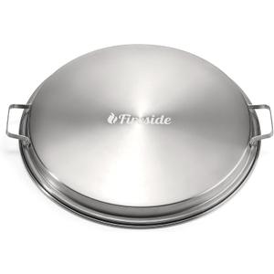 TURBRO Fireside Pluto R19 Lid, 19 in. 304 Stainless Steel Fire Pit Accessories for Outdoor Fire Pits and Camping Accessories