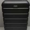 Wrangler Hardside Spinner Carry-On Luggage, Black, 20-Inch