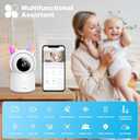 NOILLER 1080P Pan/Tilt Security Camera for Baby Monitor, 2.4G WiFi Pet Camera with Motion Detection, Night Vision, 2-Way Talk, RGB Night Lights, Lullabies, TF/Cloud Storage, Works with Alexa & Google Home