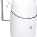 Plug-in Waterless Diffuser for Essential Oil, Silent Wall Aromatherapy Diffuser for Home and Bedroom, 322 sq ft, 0.34 oz Bottle, 12-Hour Timer