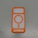 TORRAS Strong Magnetic & Seamless Stand for iPhone 17 Pro Max Case, Fit for MagSafe, Military Grade Drop Protection, Adjustable Kickstand for iPhone 17 Pro Max Case Translucent Matte Orange