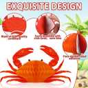 12Pcs Crab Party Decorations Crab Lobster Honeycomb Centerpiece Lobster Decor for Table Summer Sea Animal Beach Baby Shower Birthday Party Supplies