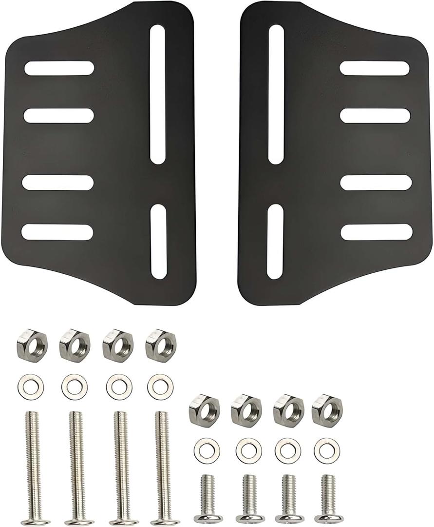 Heavy Duty (2PCS) Bed Frame Adapter/Connector Plate Fits Headboard and Footboard, Modi-Plate Adapter/Connector for Bed Frame Modification