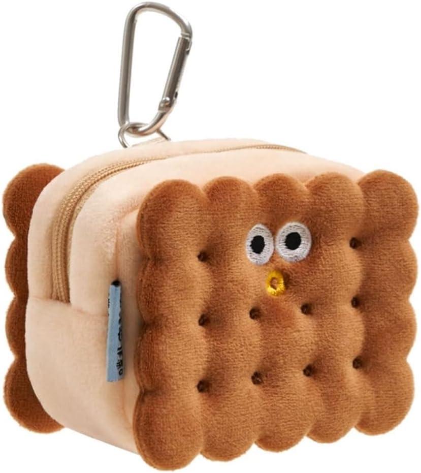 2 x Biscuit shaped dog poop dispenser portable 30 thick leak proof dog waste bags poop bag holder cute