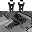RT-TCZ Hood Hinge Cover Exterior Decoration Kits Accessories for Jeep Wrangler JL JLU and Gladiator JT 2018-2023,Matte Black