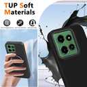 Compatible for Motorola Moto G Power 2025 5G Phone Case, Metal Ring Holder Kickstand/Stand Silicone Protective Cover Case for Moto G Power 5G (2025) - Black