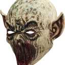 Spooktacular Creations Scary Halloween Zombie Mask, Full Head Horror Alien Ghost Devil Face Mask, Creepy Latex Monster Cap Masks for Adult Cosplay Halloween Costume Accessory, Party Dress Up