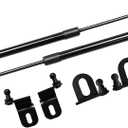 TSUBASA Lift Supports for Honda Element (YH1/2) 2003-2011 Front Bonnet Hood Modify Carbon Fiber Gas Charged Shock Dampers Spring Struts Bar (2 PCS) (Normal Black)