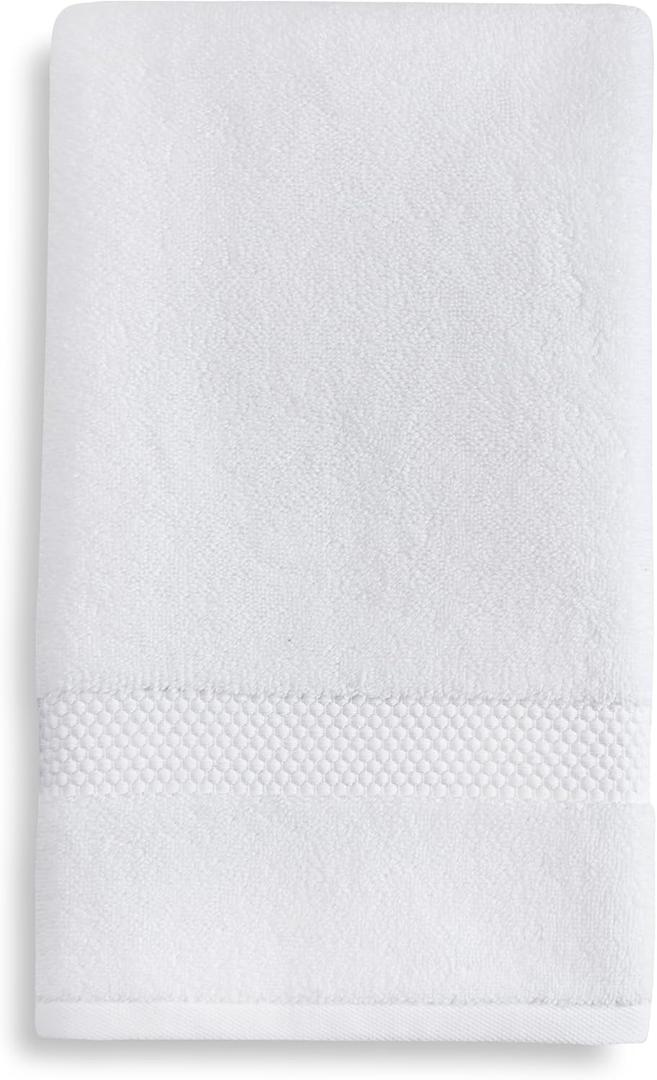 Kassatex Atelier Hand Towel 18" x 28" - 100% Turkish Cotton - White