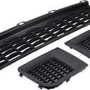 MOTOKU Front Lower Bumper Grill Grille and Insert Bezel for Jeep Renegade 2015-2018