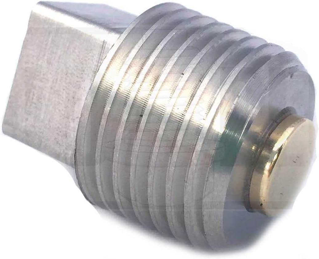 IP-04X | Made in USA | NPT Industrial Magnetic Drain Plug (External Head) | 1/2"-14, Fits Toyota, Honda, Yamaha, Ford, Chevy, Dodge |