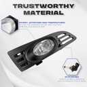 Fog Lights for 2003 2004 2005 Accord 2DR Clear Fog Light Kit with Wiring Harness& Switch Driving Bumper Light