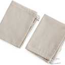 (Pack of 2) Heavy-Duty Canvas Laundry Bags with 28 x 36 Inches – Extra Large 100% Cotton Drawstring Laundry Sacks with Handles & Straps – Reusable Dorm Laundry Bags