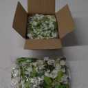 Lvydec Wisteria Artificial Flowers Garland, 4Pcs Total 28.8ft White Artificial Wisteria Vine Silk Hanging Flower for Home Garden Outdoor Ceremony Wedding Arch Floral Decor