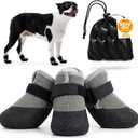 Soft Upper & Flexible Sole Dog Summer Shoes for Hot Pavement, Stay-On, Size: M