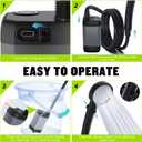 Portable Shower for Camping, [Long-Lasting] Spopal 6000mAh Rechargeable Camping Shower with Intelligent LED Display, 4 Spray Modes, IPX7 Waterproof Outdoor Camp Pump for Hiking, Travel, Car, Pet