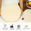 Reusable Bowl Covers for Bread Proofing(2-Pack)  Double-Layer Linen & Food-Grade TPU Liner  Elastic Cloth Cover for Sourdough, Dough Proofing, Fermentation, Food Storage (Almond & Gray)