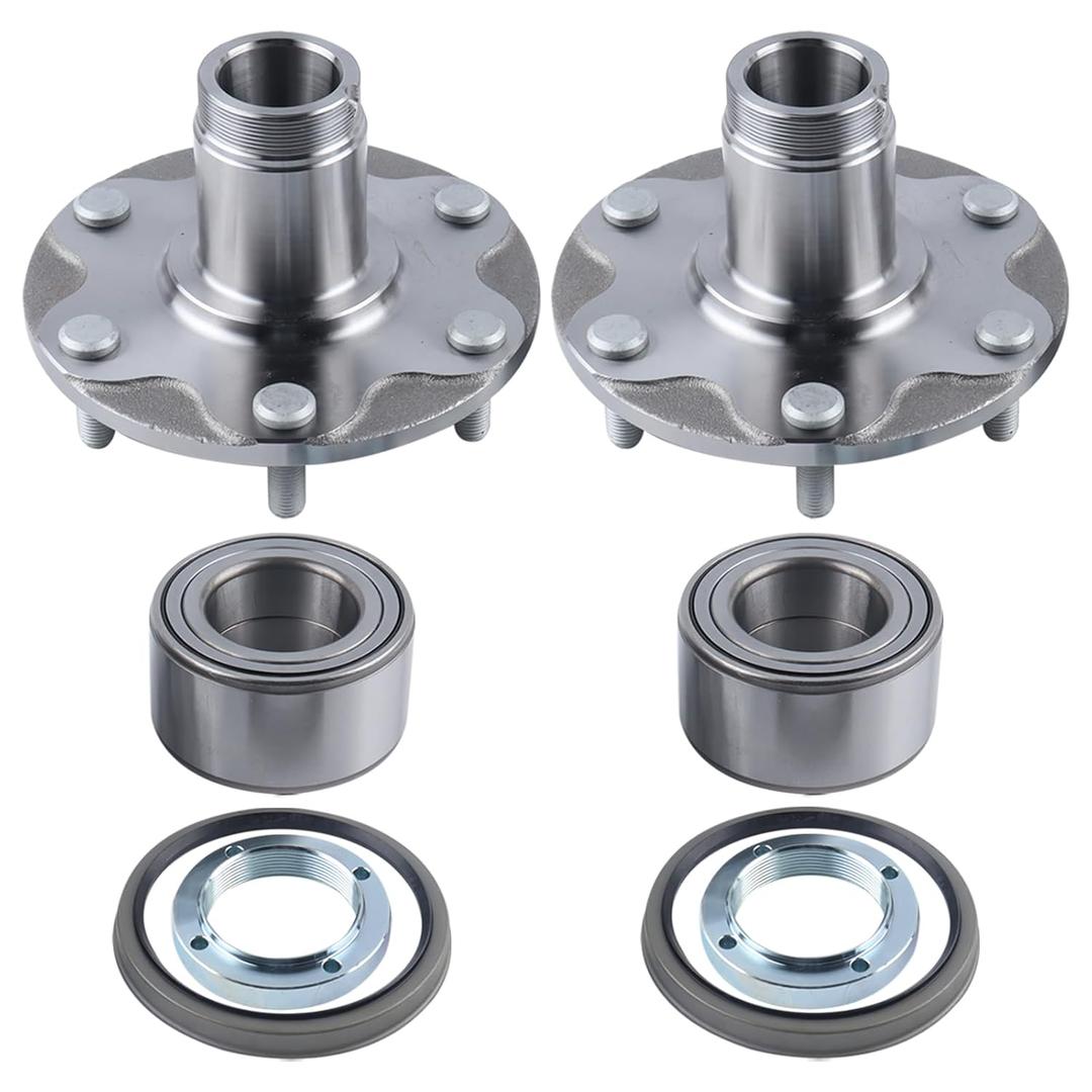 FEIDKS 2 Front Wheel Hub Bearing Kits Compatible with Toyota 4 Runner 1996-2001 Sequoia 2001-2007 Tundra 2000-2006 Tacoma 1999-2004# WH5170112W NT517011 710571 2WD Only
