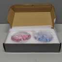 2 Pack Detachable Flip Straw Lid Replacement for 40 oz Stanley Quencher H2.0 & ProTour, Leakproof Spill Proof Lids Straw Cover for Stanley Cup Accessories 40oz, Easy to Clean (Cream, Pink)