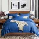 SONORO KATE Bed Sheet Set Super Soft Microfiber 1800 Thread Count Luxury Egyptian Sheets 16-Inch Deep Pocket Wrinkle and Hypoallergenic-4 Piece(Queen, Navy Blue)