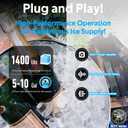 S-0731 Water Pump for Hoshizaki, Ice Machine Motor Assembly with Mounting Plate, 14-Inch Cable, and Factory Plug