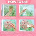 101pcs Valentine's Day Window Stickers Double-Sided Heart Window Clings Decals for Valentine's Day Wedding Party Home Windows Decoration Supply