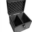 Graded Card Slab Storage Box Fits 44 PSA/BGS/FGS/SGC Graded Cards - Top Loader Card Holder Case Collector Box for MTG/Sport Card Holder fits Slabs/Sleeved Cards (Double Slot)