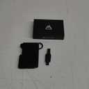 Tactical Minimalist Wallet for Men, Slim RFID-Blocking Metal Card Holder, Front Pocket Men’s Leather Dapper Bifold Wallet with Money Clip with Keychain