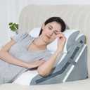 FSCGIFE Bed Wedge Pillow for Sleeping 3PCS, 20-in-1 Adjustable Memory Foam Wedge Pillow for Acid Reflux, 3-in-1 Incline Wedge Pillow for After Surgery, Snoring, Back Pain (Grey)