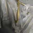 Amerdeco 10 Pack Brushed Gold Cabinet Pulls 5 Inch(128mm) Hole Center Cabinet Hardware Kitchen Handles for Bathroom Drawer Pulls ZH0014