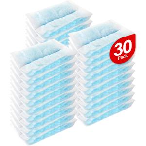 Disposable Microfiber Feather Duster Refills, Multi-Surface Duster Compatible with Swiffer Dusters Handle, 30 Count, Unscented