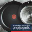 T-Fal Experience Nonstick Fry Pan 12.5 Inch, Induction, Oven Broiler Safe 400F, Non Stick Frying Pan, Skillet, Kitchen Egg Pan, Omelet Pan, Cookware, Pots and Pans, Home, Dishwasher Safe, Black