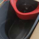 O-Cedar EasyWring Microfiber Spin Mop, Bucket Floor Cleaning System, Red, Gray, Standard, 1.6 gallons