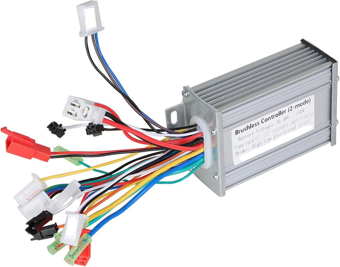 Silscvtt Square Wave Controller 36-48V 350W Scooter Controller DC Replacement for E-Bike Scooter Motor Controller