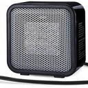 Basics Ceramic Portable Mini Space Heater for Office Desk, Indoor Use, Fast Heating, Energy Efficient, 500W, With TipOver Protection, Lightweight 1.4 lbs, Black, 5.87"D x 3.15"W x 5.95"H