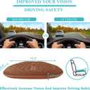 Big Ant Car Seat Cushion, Comfort Memory Foam Driver Seat Cushion Improve Driving View, Sciatica and Lower Back Pain Relief, Thick Seat Cushions for Car Home Office Chair, Wheelchair - Brown