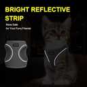 Fida Cat Harness and Leash Set for Walking Kitten and Puppy, Escape Proof Kitten Harness with Breathable Lightweight Soft Mesh, Adjustable Reflective Step-in Design for Kitten and Puppy.(XXXS, Grey)