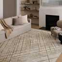 Loloi Wade Collection WAE-04 Beige/Gold 7'-10" x 10' Area Rug
