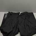Amazon Essentials Men's Classic-Fit Wrinkle-Resistant Pleated Chino Pants, Black 44W x 30L